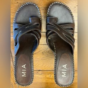 Vintage Mia (10) Brown Heeled Sandal